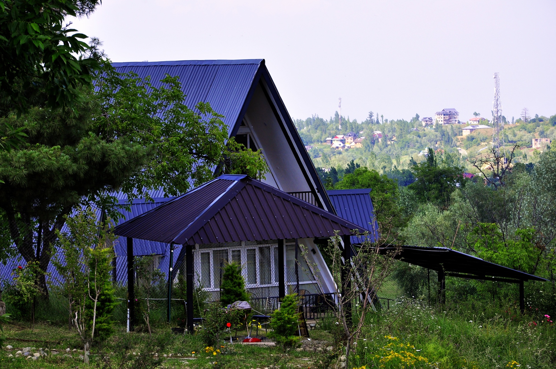 A-frame side profile in landscape